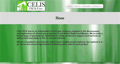 Desktop Screenshot of celisoilgas.com